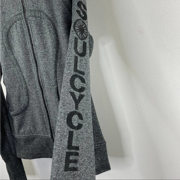 Lululemon Soulcycle full zip gray scuba hoodie - Picture 3 of 3
